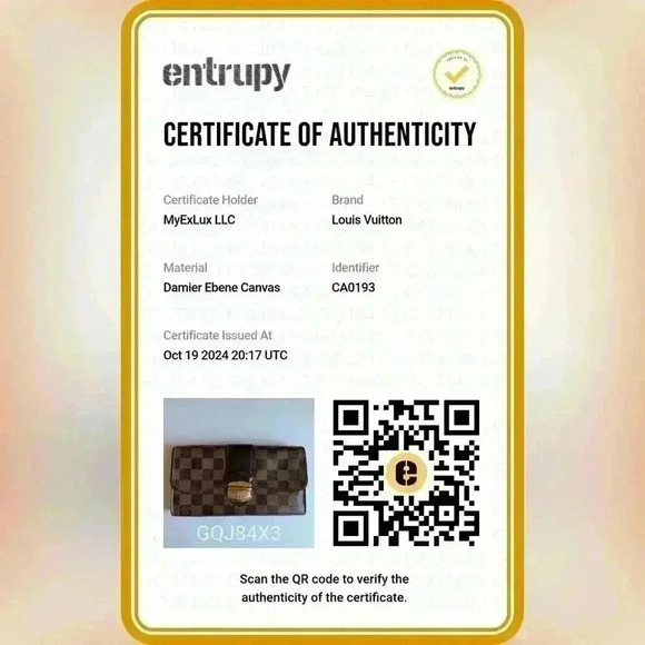 Authentic LOUIS VUITTON Portefeuille Sistina large Wallet Damier Ebene w/COA - Picture 2 of 15